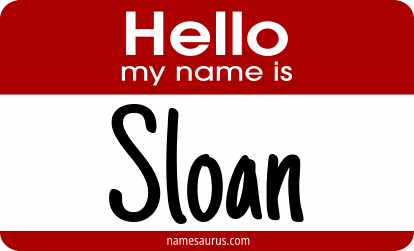 Hello my name is Sloan png download