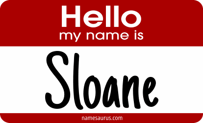 Hello my name is Sloane png download