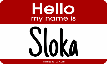 Hello my name is Sloka png download