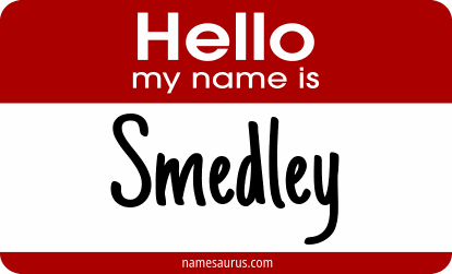 Hello my name is Smedley png download