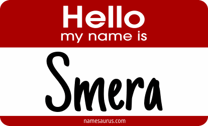 Hello my name is Smera png download