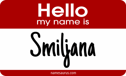 Hello my name is Smiljana png download