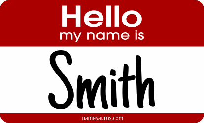 Hello my name is Smith png download