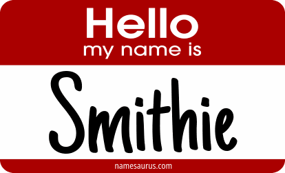 Hello my name is Smithie png download