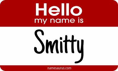 Hello my name is Smitty png download