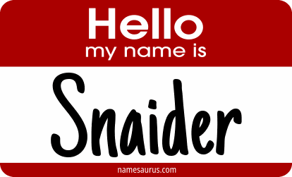 Hello my name is Snaider png download