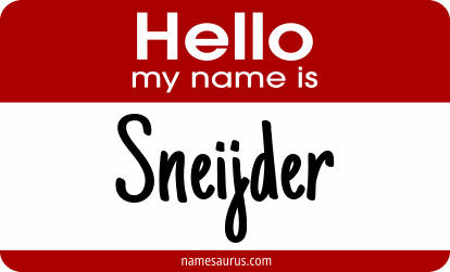 Hello my name is Sneijder png download