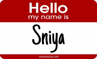 Hello my name is Sniya png download