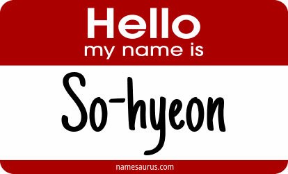 Hello my name is So-hyeon png download