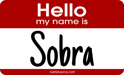 Hello my name is Sobra png download
