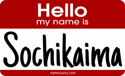Hello my name is Sochikaima png download