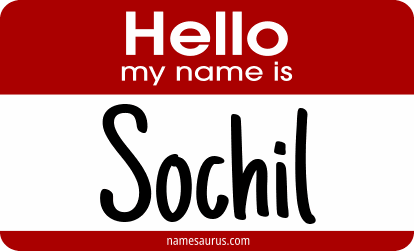Hello my name is Sochil png download