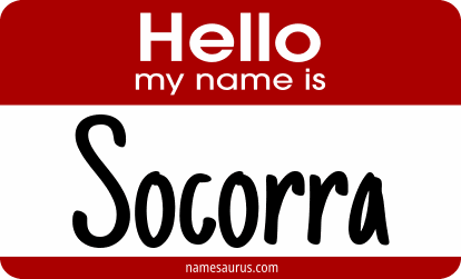 Hello my name is Socorra png download