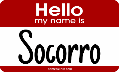 Hello my name is Socorro png download