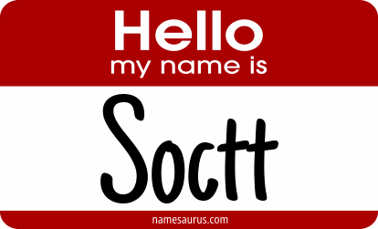 Hello my name is Soctt png download