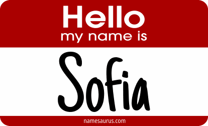 Hello my name is Sofia png download