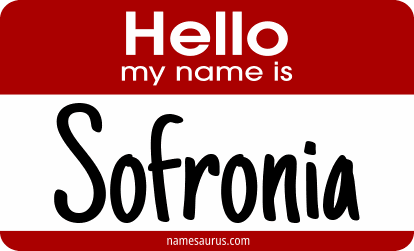 Hello my name is Sofronia png download
