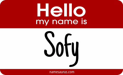 Hello my name is Sofy png download