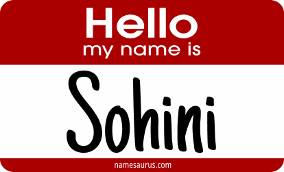 Hello my name is Sohini png download