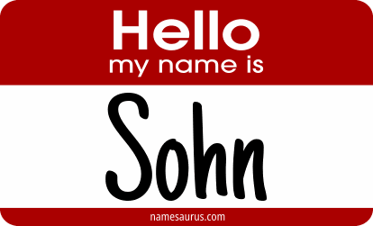 Hello my name is Sohn png download