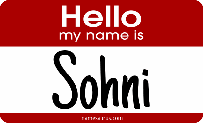 Hello my name is Sohni png download