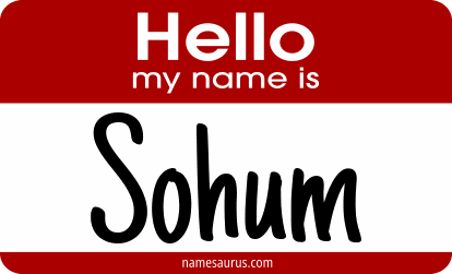 Hello my name is Sohum png download