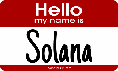 Hello my name is Solana png download