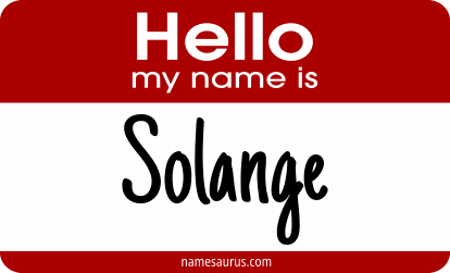 Hello my name is Solange png download