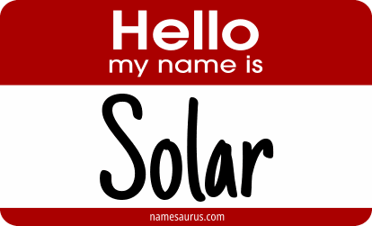 Hello my name is Solar png download
