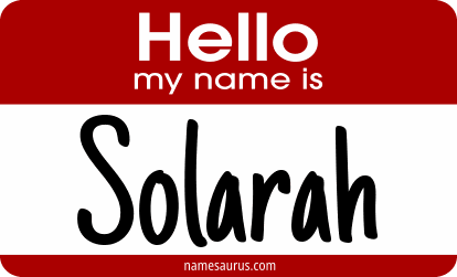 Hello my name is Solarah png download