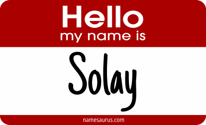 Hello my name is Solay png download