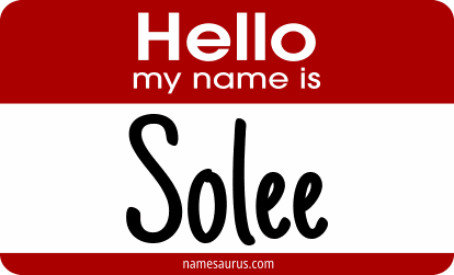 Hello my name is Solee png download