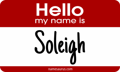 Hello my name is Soleigh png download