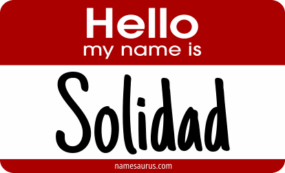 Hello my name is Solidad png download
