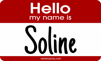 Hello my name is Soline png download