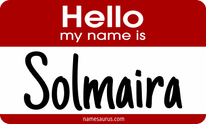 Hello my name is Solmaira png download