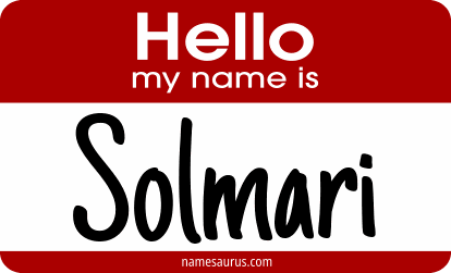 Hello my name is Solmari png download