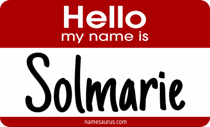 Hello my name is Solmarie png download