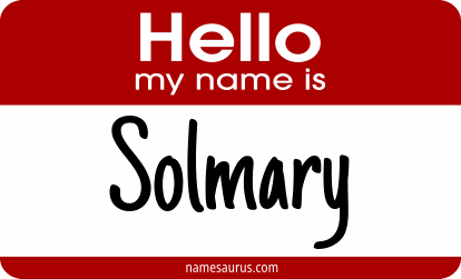 Hello my name is Solmary png download
