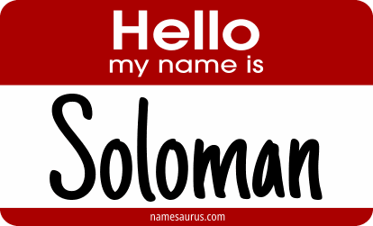 Hello my name is Soloman png download