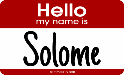 Hello my name is Solome png download