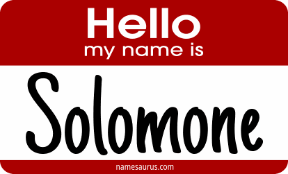 Hello my name is Solomone png download