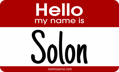 Hello my name is Solon png download