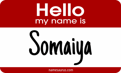 Hello my name is Somaiya png download