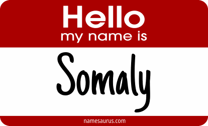 Hello my name is Somaly png download
