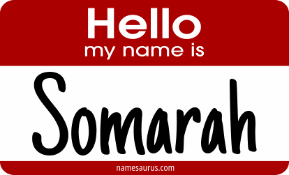 Hello my name is Somarah png download