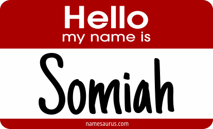 Hello my name is Somiah png download