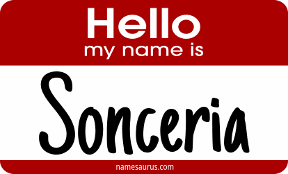 Hello my name is Sonceria png download