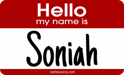 Hello my name is Soniah png download