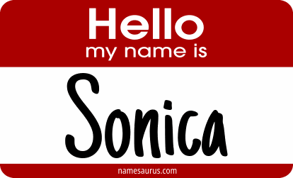 Hello my name is Sonica png download